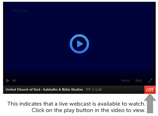 The red LIVE indicates a live webcast.