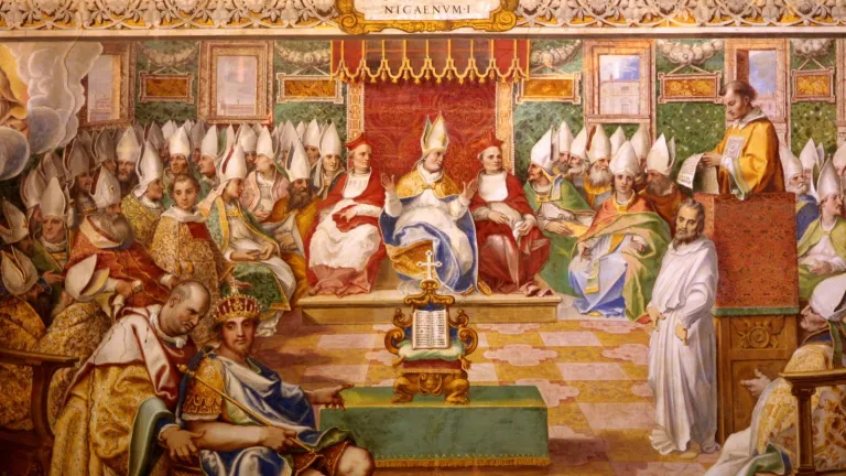 Council of Nicaea 325. Fresco in Salone Sistino, Vatican Council of Nicaea 325. Fresco in Salone Sistino, Vatican