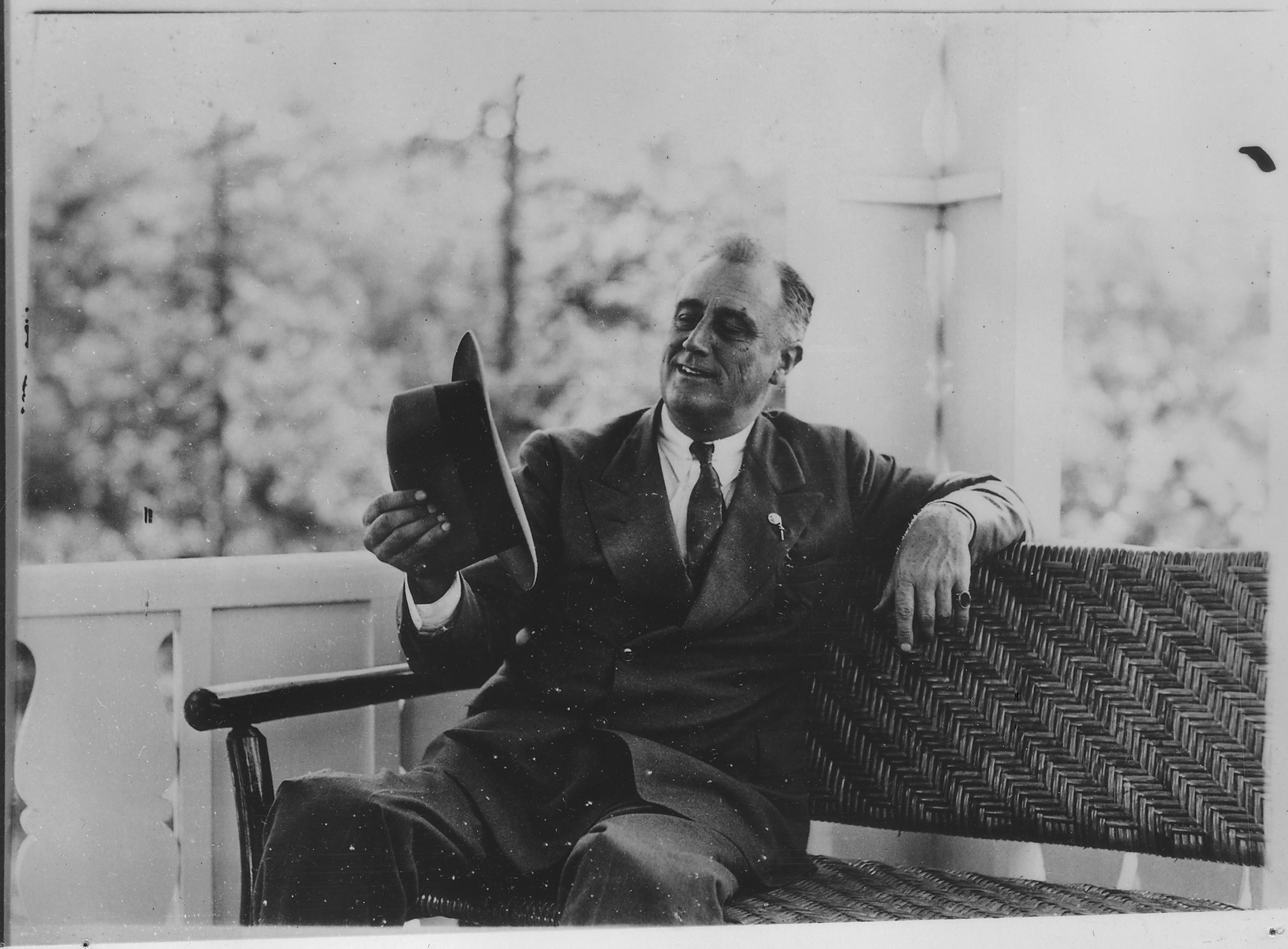 Франклин Рузвельт в кресле