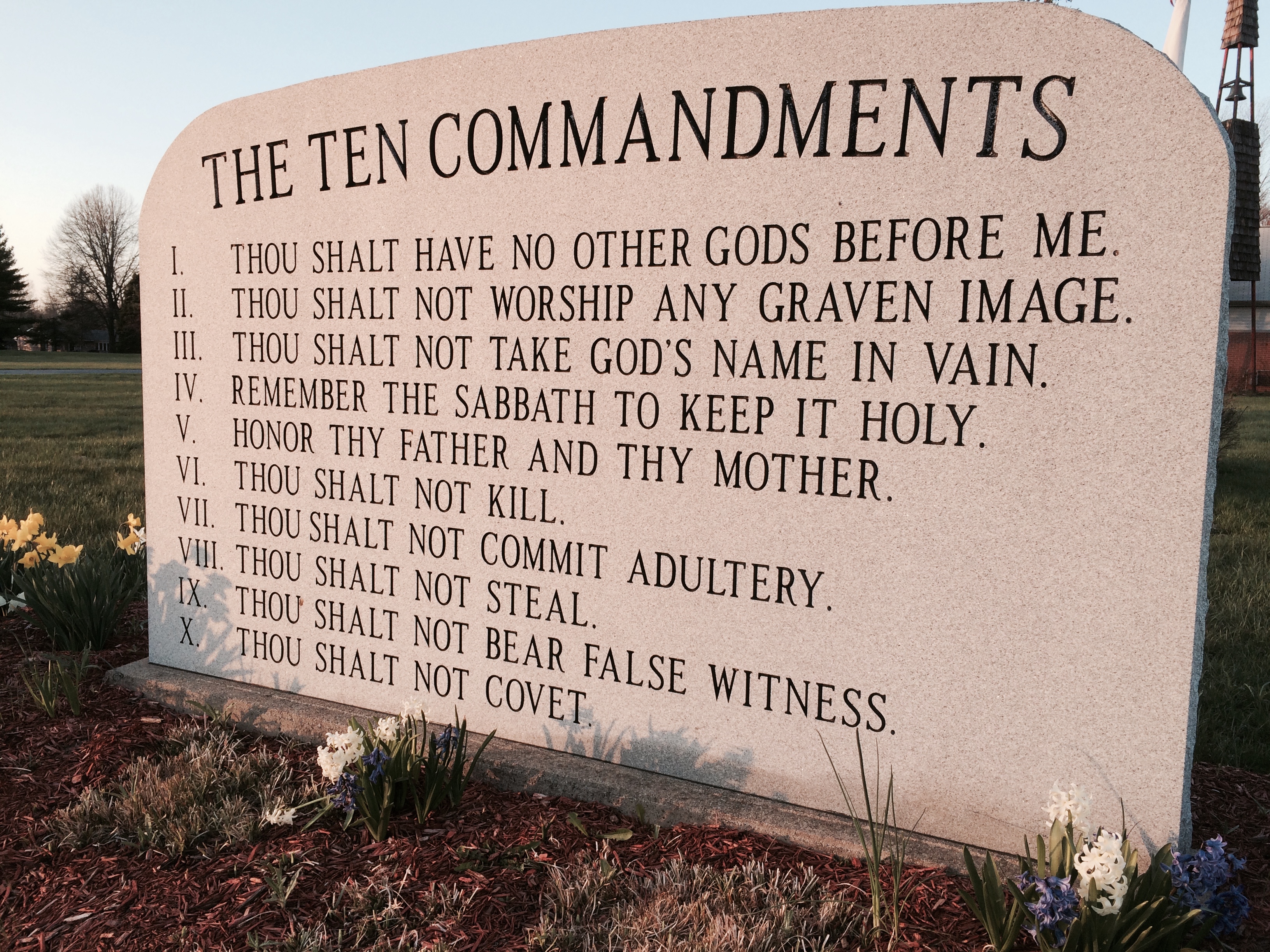 Law Of God Ten Commandments