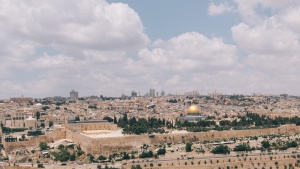 View of Jerusalem and the Dome of the Rock.