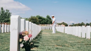 A military cemetary.