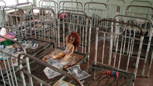 Abandoned children's daycare center in Pripyat, Ukraine.