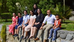 a group of people at summer camp in Chile