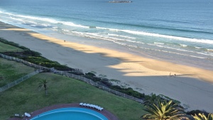 View from the hotel in Mosel Bay, South Africa.