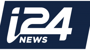 This is a graphic of the i24 News logo
