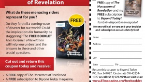 This is an image of the Horsemen of Revelation booklet advertisement.