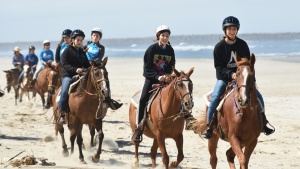 Campers riding at Northwest Camp. 