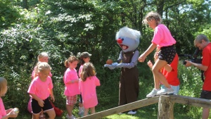 Camp Ironwood had Jelly come to visit and join in the activities with campers! 