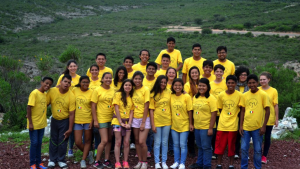 Campers at the youth camp in Mexico. 