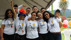 Young adults at the Feast in Guatemala.