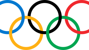 The Olympic Rings logo.