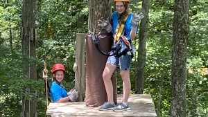 Campers spent the week together doing outdoor activities such as ziplining, white water rafting and hiking.