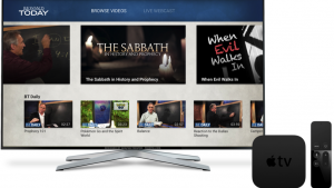 This is an image of the Apple TV interface for Beyond Today television.