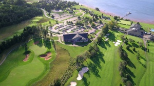 Aerial shot of the Rodd Brundenell Resort where the Feast of Tabernacles will be held in PEI.