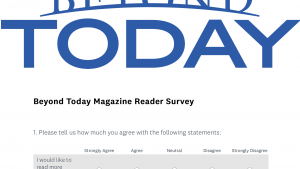 This is a graphic of the magazine reader survey.