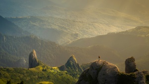 photo of mountains and valleys