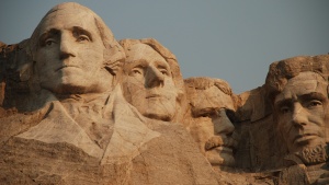 Photo of Mount Rushmore in South Dakota. 