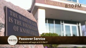 Passover Service Webcast Cincinnati Area - April 7, 2020