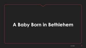 Born in Bethlehem