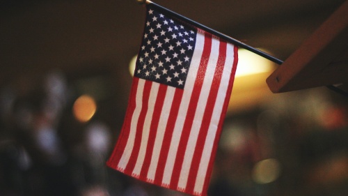 An American flag.