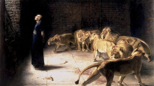 Daniel's Answer to the King, painting by Briton Riviere