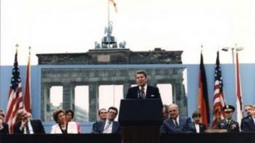 Ronald Reagan at Brandenburg Gate