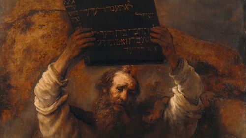 Rembrandt’s (1606–1669) Moses Smashing the Tablets of the Law, 1659