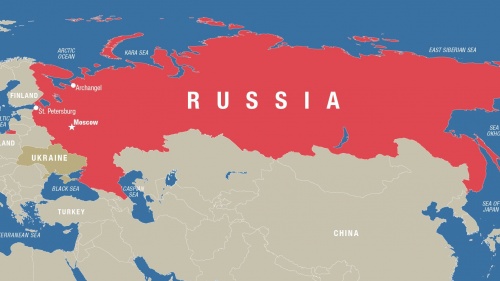 Russia is huge, spanning 11 time zones and thus stretching halfway around the world.