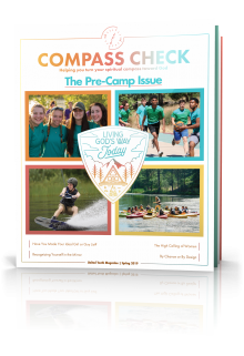 Compass Check Spring 2019 Volume 4 Issue 4, Pre-Camp Issue Tilted Cover Image