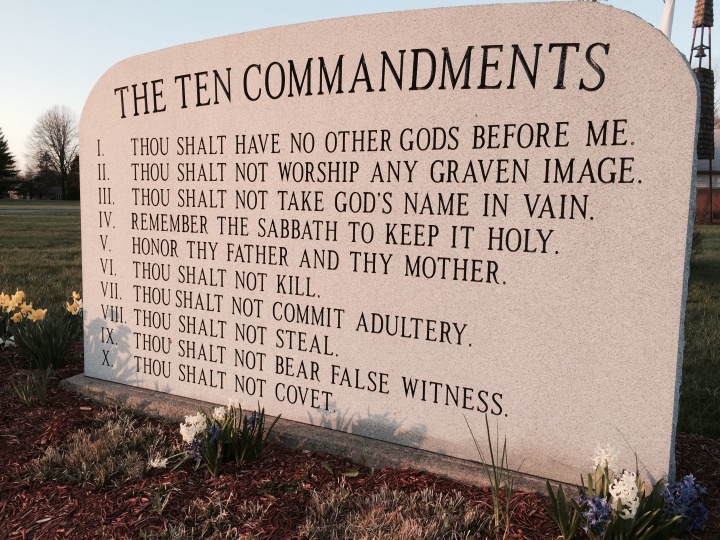 Ten Commandments List Where in the Bible does it talk about the Ten