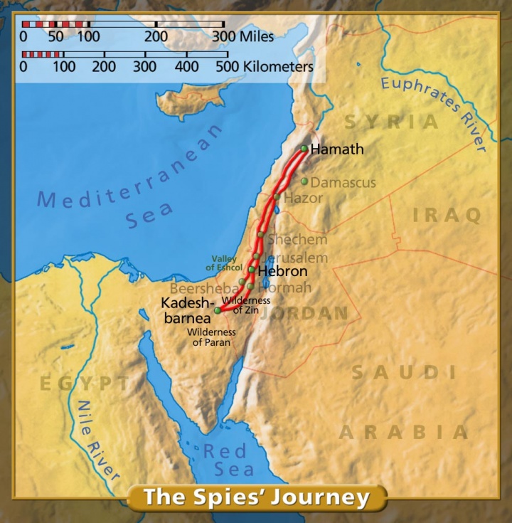 Journey of the Spies into Canaan
