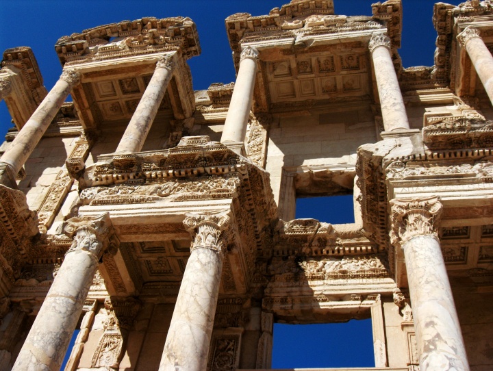 Architecture of the Library of Celso, Ephesus, Turkey