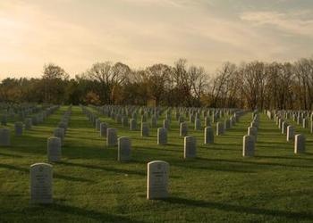 grave stones in field