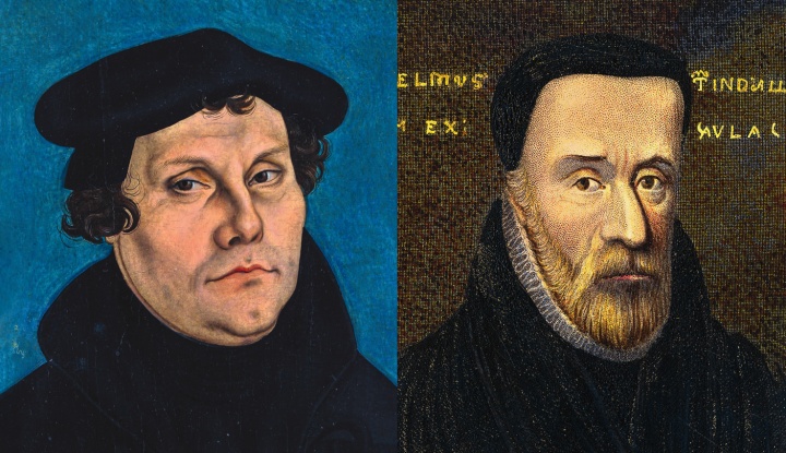 Painting of Martin Luther and William Tyndale