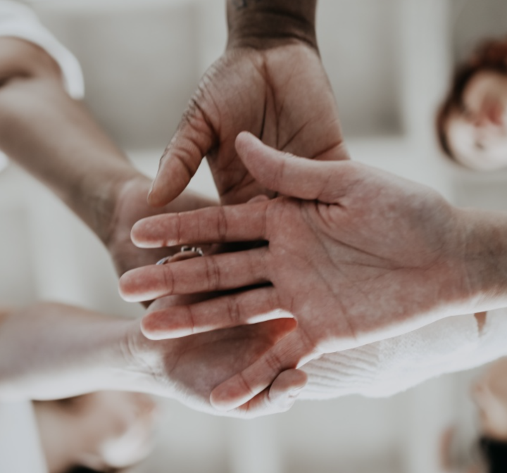 A group of hands