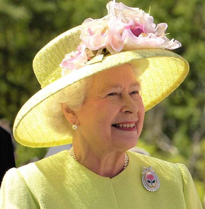 Queen Elizabeth visiting NASA.