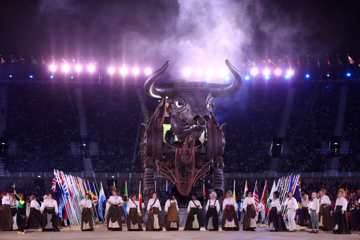 The imagery at the opening ceremony of the 2022 Commonwealth Games, including a giant beast, was largely drawn from the book of Revelation. 