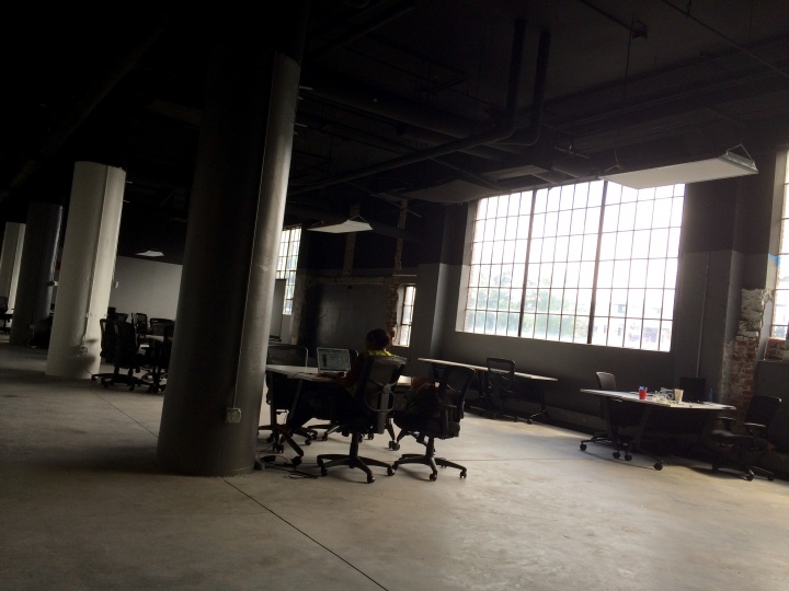 A large open office space.