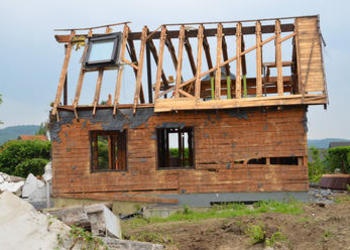 house being demolished