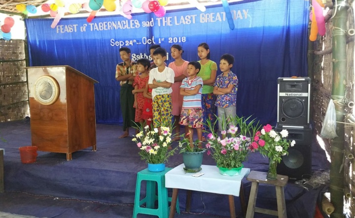 Feast in Sakhangyi, Myanmar.