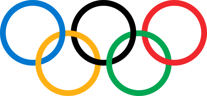 The Olympic Rings logo.