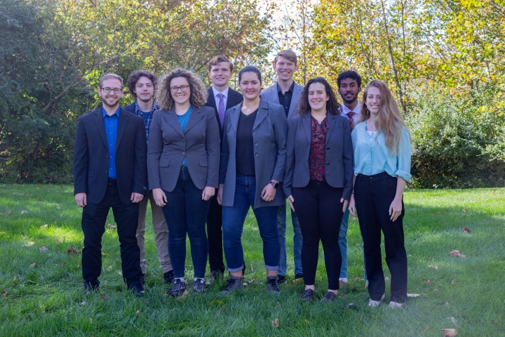 L-R: Brian Styer, Seth Hall, Ariella McNally, Matthew Rains, Audrey McGuire,    Bryce Fogelson, Fonetia Duyck, Bryston Bower, Vanessa Bean. Not pictured: Jaclyn Kale, Winston Snyder. 