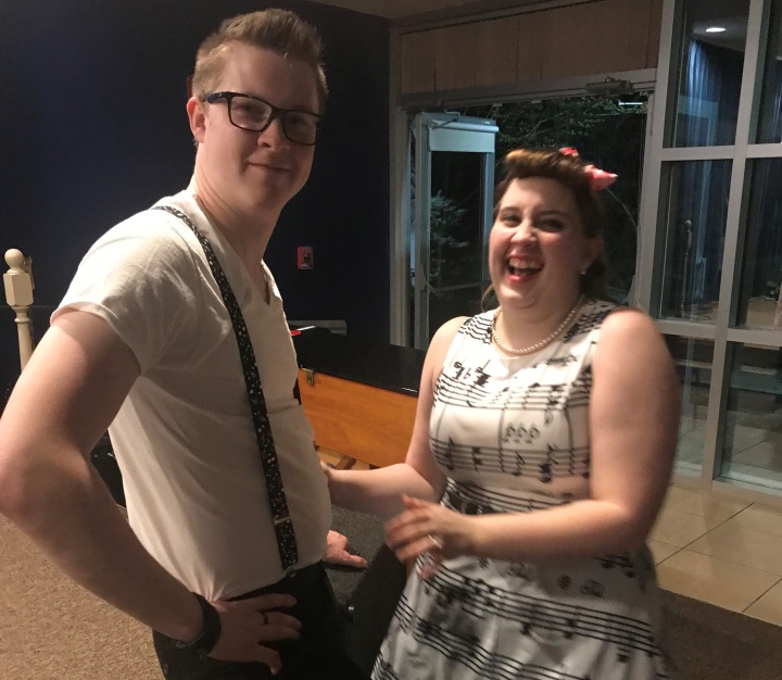 Sean and Kira Boyd share a laugh at the dance.