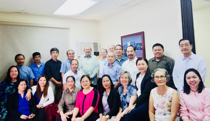 Earl Roemer with members in the Philippines. 