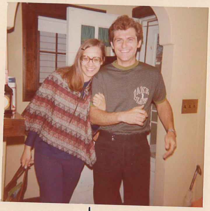 Tony and his wife, Patricia, just after they were married in 1974, one year after his baptism.