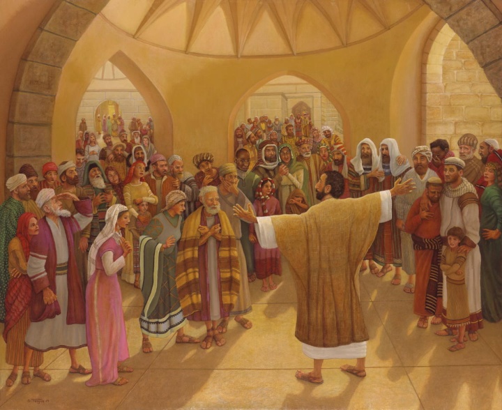 Painting representing the day of Pentecost.