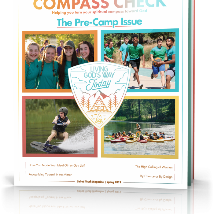 Compass Check Spring 2019 Volume 4 Issue 4, Pre-Camp Issue Tilted Cover Image